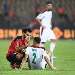 صلاح واجه حكيمي في أمم إفريقيا العام الماضي