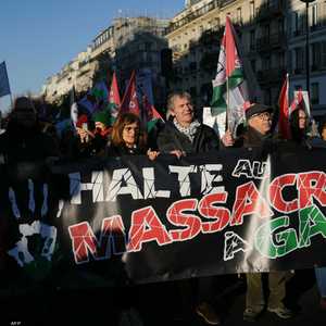 من مظاهرات سابقة في باريس دعما للفلسطينيين