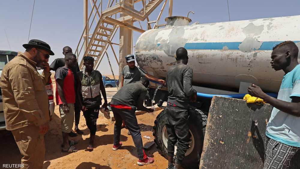 أرشيفية لمهاجرين أفارقة