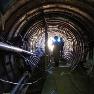 قوات إسرائيلية في أحد الأنفاق قرب معبر إيريتز