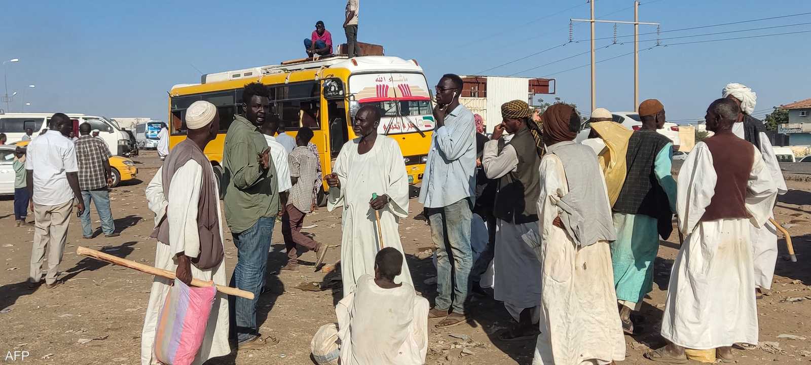 نازحون سودانيون يفرون من ولاية الجزيرة