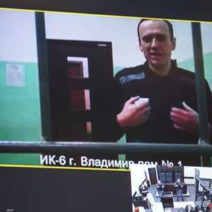 من إحدى جلسات محاكمة نافالني