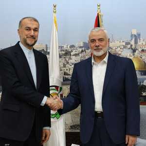 إسماعيل هنية وعبد اللهيان في لقاء سابق