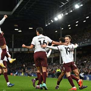 انتصار مانشستر سيتي أمام إيفرتون