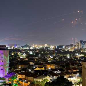 القبة الحديدية تعترض رشقة صواريخ من غزة