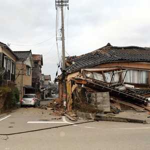 آثار الزلزال في مدينة واجيما
