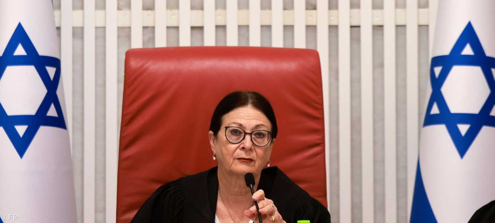 رئيسة المحكمة الإسرائيلية العليا إستر حايوت