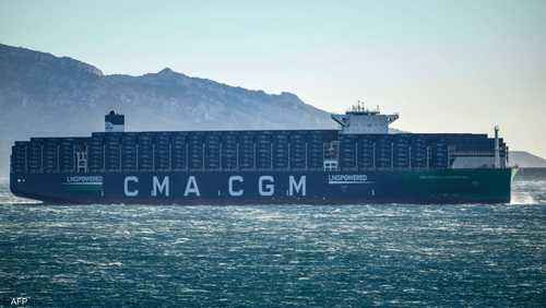 سفينة حاويات تابعة لشركة "CMA CGM"