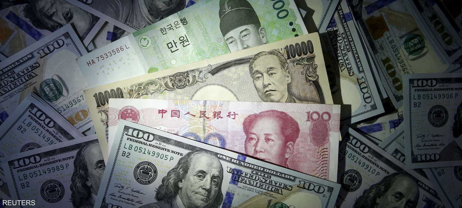 الدولار مقابل سلة من العملات الآسيوية