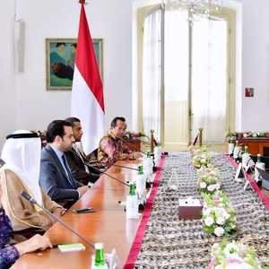 جانب من اجتماع أمين عام المجلس مع الرئيس الإندونيسي