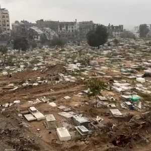 مقبرة تم تجريفها في جباليا