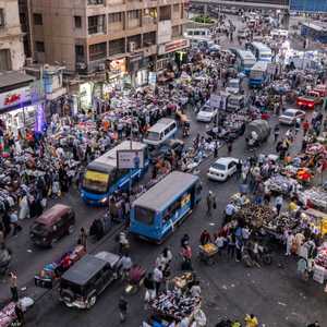 ميدان العتبة وسط العاصمة المصرية القاهرة