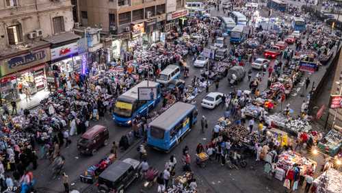 ميدان العتبة وسط العاصمة المصرية القاهرة