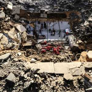 من القصف الذي استهدف عائلة نوفل في رفح جنوبي القطاع