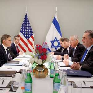جانب من لقاء بلينكن في تل أبيب