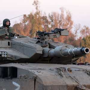 دبابة إسرائيلية على حدود غزة