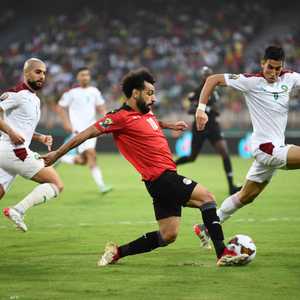 جانب من مواجهة المغرب ومصر في أمم إفريقيا 2021