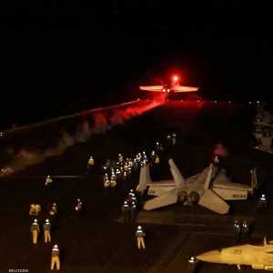 مقاتلة تنطلق لضرب أهداف خاضعة للحوثيين باليمن