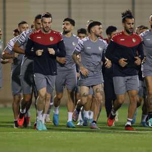 من تدريبات المنتخب السوري