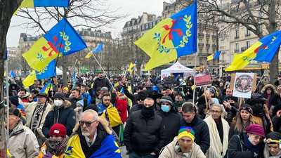 تظاهرة أمازيغية في باريس لدعم أزواد