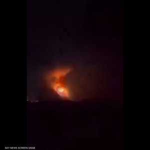 صورة متداولة للقصف الذي طال مطار أربيل الدولي