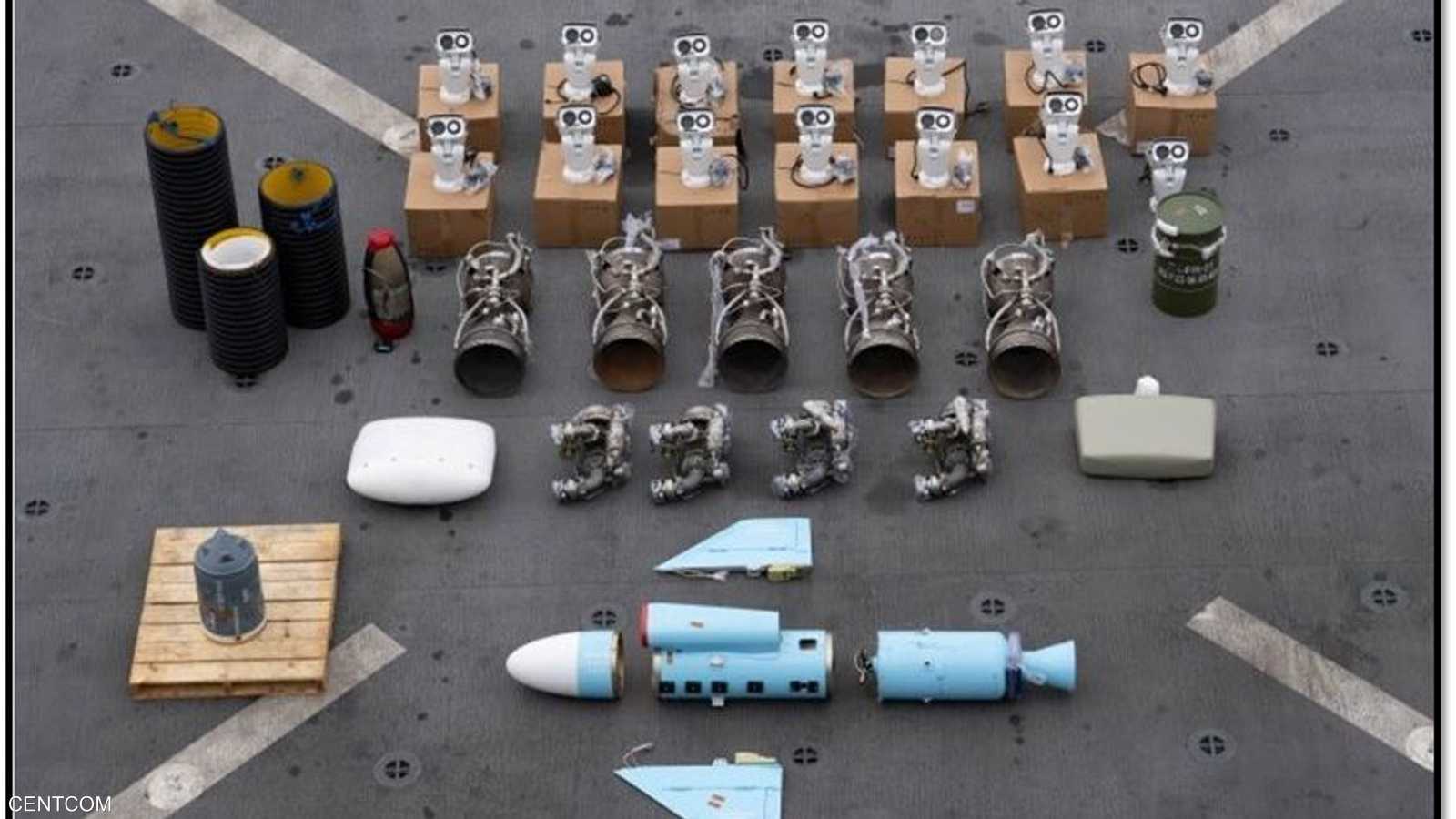 تشمل الشحنة أسلحة تقليدية متقدمة من ضمنها قطع صواريخ بالستية