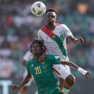 لقطة من المباراة التي جمعت منتخب موريتانيا بنظيره البوركيني