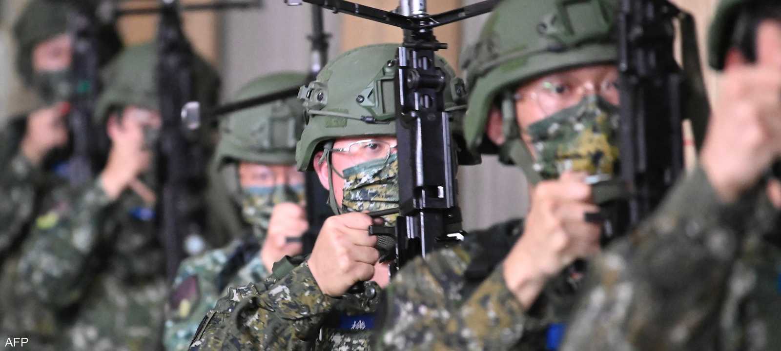 جنود احتياط تايوانيون يشاركون في تدريب عسكري أرشيف