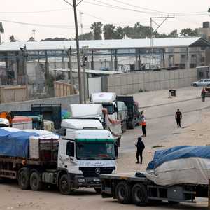 المساعدات وصلت إلى حدود غزة