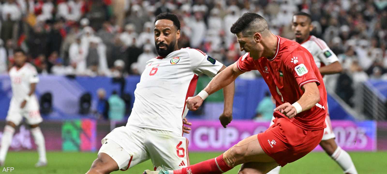 من مباراة فلسطين والإمارات بكأس آسيا