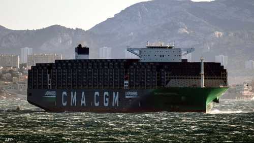 سفينة حاويات تابعة لشركة "CMA CGM" - أرشيفية