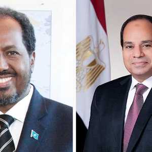الرئيس المصري يستقبل نظيره الصومالي في القاهرة