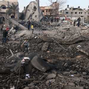 من آثار القصف الإسرائيلي على رفح