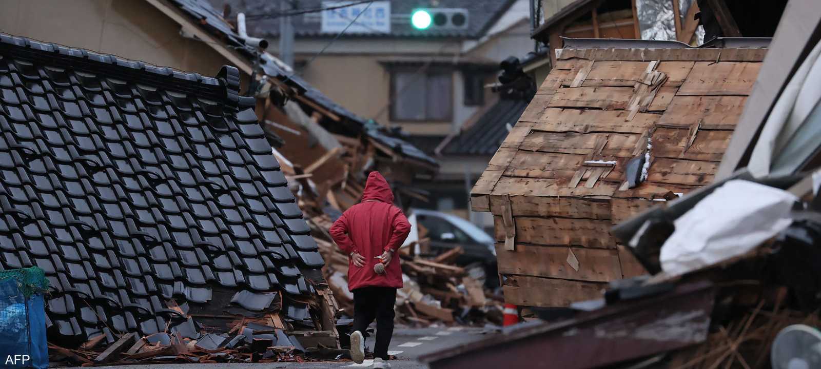 خسائر زلزال اليابان