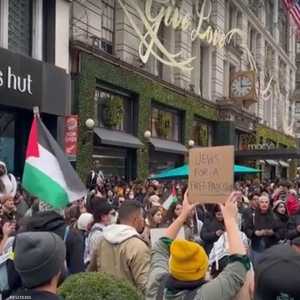 تظاهرات عارمة خرجت في عدة ولايات أميركية نصرة لغزة