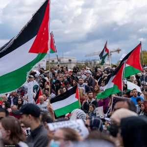 أرشيفية لمظاهرة مؤيدة للفلسطينيين في واشنطن