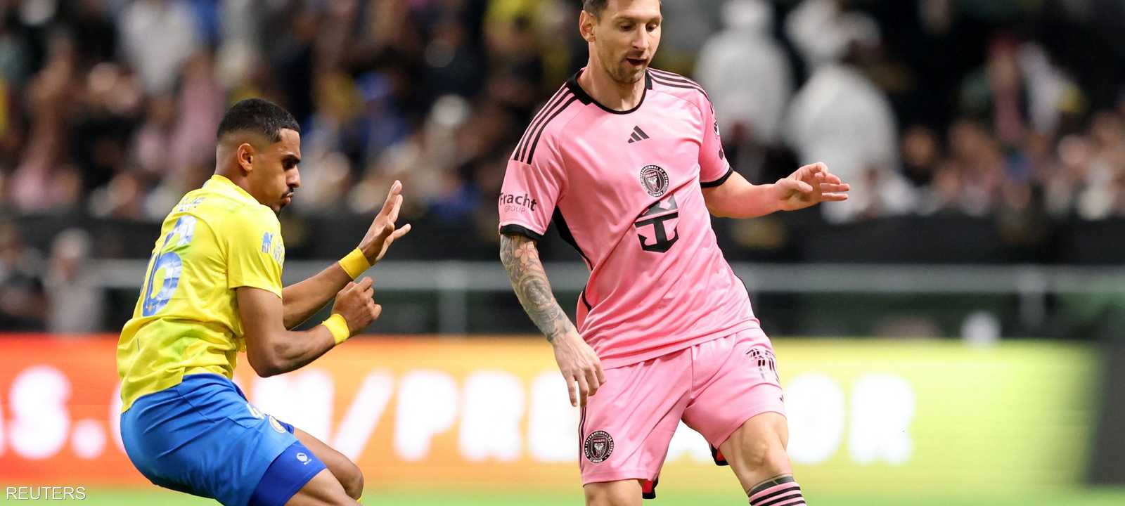 من المباراة بين الفريقين