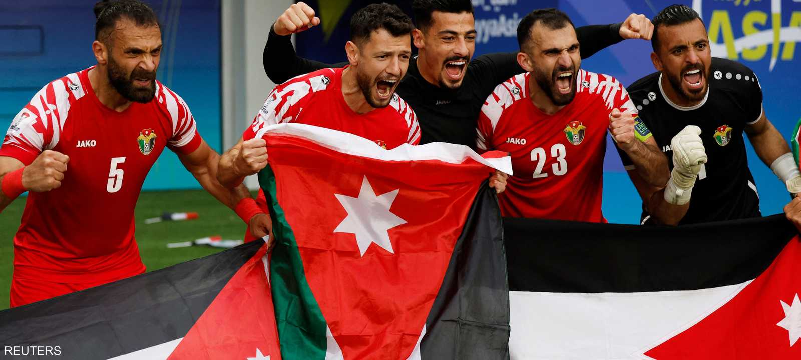فرحة "النشامى" بالفوز على العراق بدور الـ16 في كأس آسيا