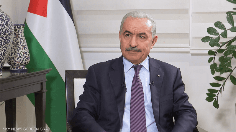 رئيس الوزراء الفلسطيني خلال مقابلة سكاي نيوز عربية