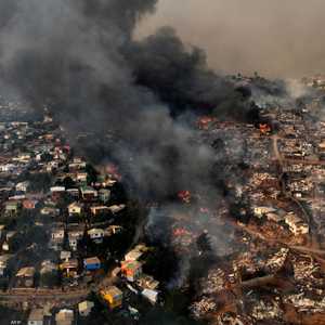 من حرائق الغابات في تشيلي