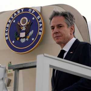 لحظة وصول بلينكن إلى السعودية