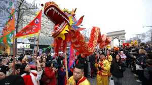 احتفالات برأس السنة القمرية الصينية في باريس