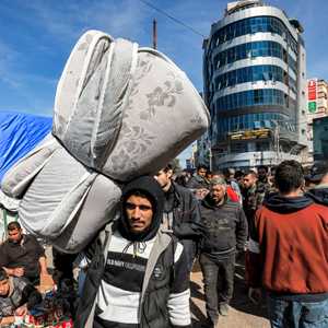 نازحون في رفح بجنوب قطاع غزة