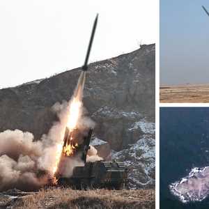 قاذفة صواريخ مطورة من كوريا الشمالية