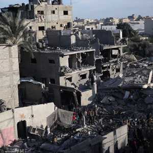 من آثار الدمار في رفح