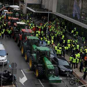مزارعون يتظاهرون في إسبانيا