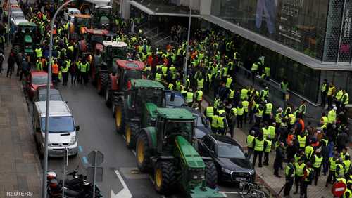مزارعون يتظاهرون في إسبانيا