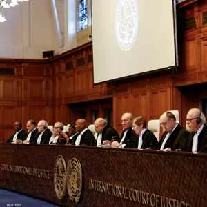 أرشيفية لجلسة لمحكم العدل بشأن غزة