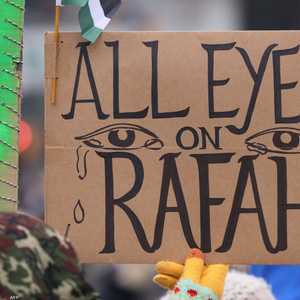 جانب من تظاهرة في نيويورك تطالب بوقف الحرب في غزة