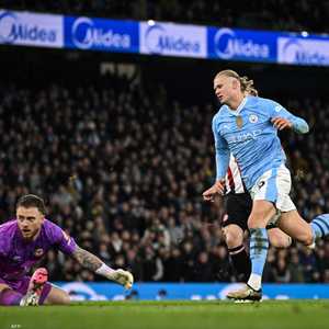 هالاند أحرز هدف المباراة الوحيد